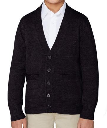 Boys discount black cardigan