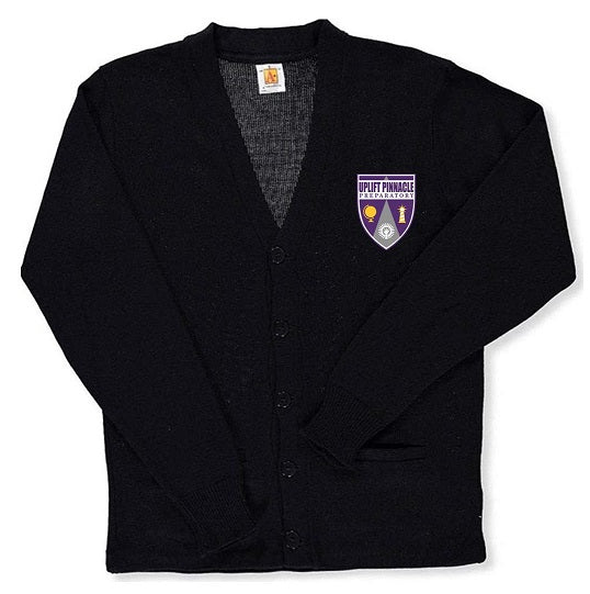 UNISEX ADULT V-NECK CARDIGAN SWEATER W/ LOGO