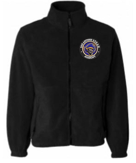 ADULT UNISEX POLAR FLEECE JACKET W/LOGO