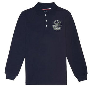 BOYS LONG SLEEVE POLO W/LOGO (GRADES 6TH-8TH)