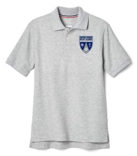 BOYS SHORT SLEEVE POLO W/LOGO (PRE-K-5TH)