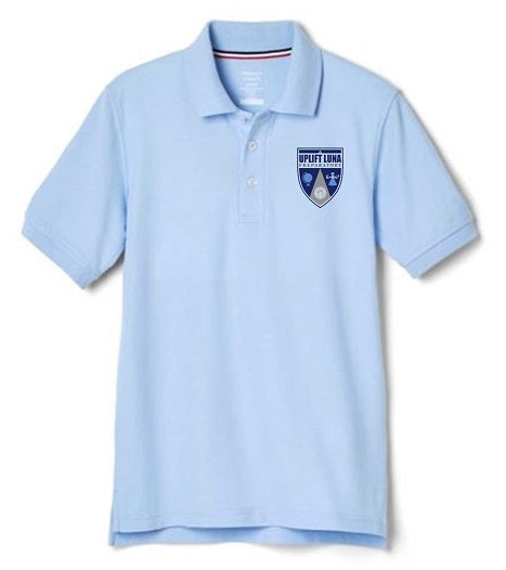 BOYS SHORT SLEEVE POLO W/LOGO (2ND & 5TH GRADE)