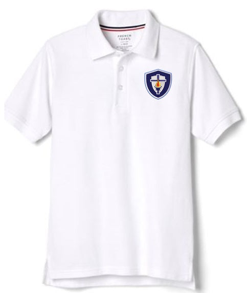 BOYS SHORT SLEEVE POLO W/LOGO