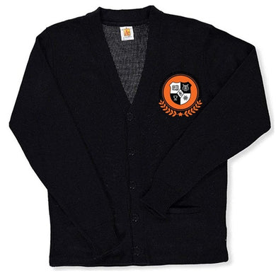 ADULT UNISEX CARDIGAN SWEATER W/LOGO