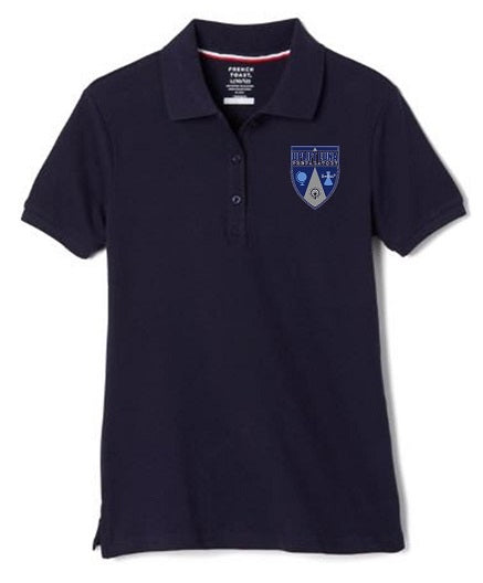 GIRLS SHORT SLEEVE POLO W/LOGO (KINDER & 3RD GRADE)