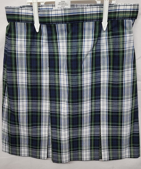 GIRLS PLAID PLEATED SKIRT