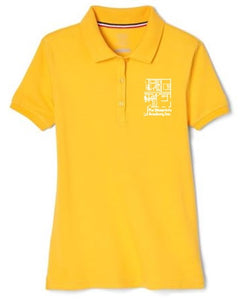 GIRLS SHORT SLEEVE POLO W/LOGO