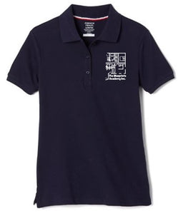 GIRLS SHORT SLEEVE POLO W/LOGO