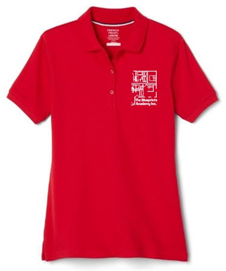 GIRLS SHORT SLEEVE POLO W/LOGO