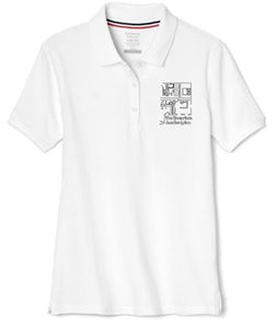 GIRLS SHORT SLEEVE POLO W/LOGO