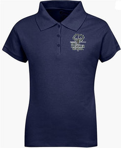 JUNIORS SHORT SLEEVE POLO W/LOGO (GRADES 6TH-8TH)