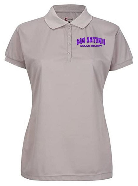 JUNIORS SHORT SLEEVE DRI FIT POLO W/LOGO (5TH GRADE)