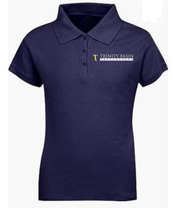 JUNIORS SHORT SLEEVE DRI FIT POLO W/LOGO