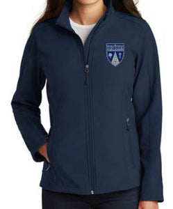 LADIES SOFT SHELL JACKET W/LOGO (9TH-11TH)