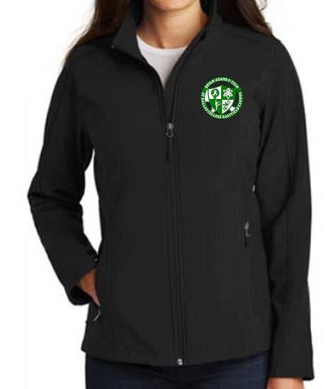 LADIES SOFT SHELL JACKET W/LOGO