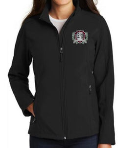 LADIES SOFT SHELL JACKET W/LOGO