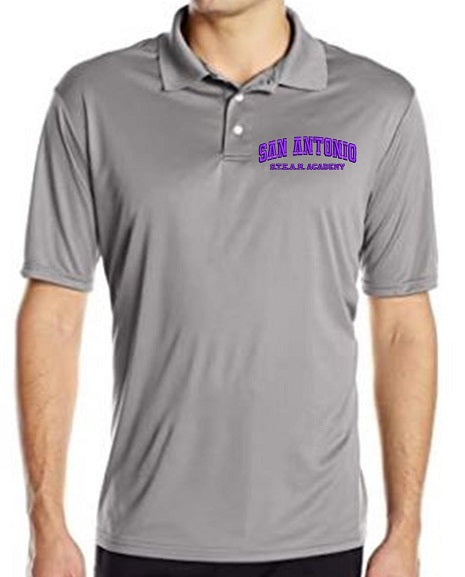 MENS SHORT SLEEVE DRI FIT POLO W/LOGO (9TH-12TH GRADES)