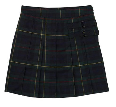 GIRLS PLAID PLEATED 2 TAB SCOOTER
