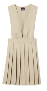 GIRLS V-NECK PLEATED JUMPER