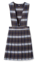 Load image into Gallery viewer, GIRLS PLAID V-NECK PLEATED JUMPER