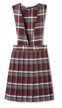 Load image into Gallery viewer, GIRLS PLAID V-NECK PLEATED JUMPER