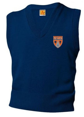 UNISEX ADULT SWEATER VEST W/ LOGO