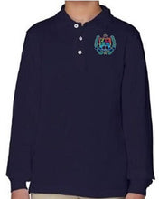 Load image into Gallery viewer, YOUTH UNISEX LONG SLEEVE COTTON POLO W/LOGO - SEC