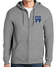 Load image into Gallery viewer, UNISEX ADULT FULL ZIP HOODED SWEATSHIRT W/LOGO (9TH-11TH)