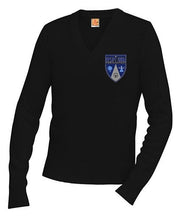 Load image into Gallery viewer, UNISEX ADULT V-NECK PULLOVER SWEATER W/LOGO