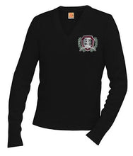 Load image into Gallery viewer, UNISEX YOUTH V-NECK PULLOVER SWEATER W/LOGO