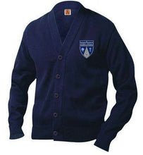 Load image into Gallery viewer, UNISEX ADULT CARDIGAN SWEATER W/LOGO (6TH-8TH)