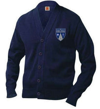 Load image into Gallery viewer, UNISEX YOUTH CARDIGAN SWEATER W/LOGO (PRE-K-5TH)