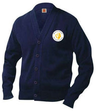 Load image into Gallery viewer, UNISEX ADULT CARDIGAN SWEATER W/LOGO