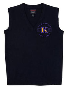 YOUTH UNISEX V-NECK SWEATER VEST W/LOGO