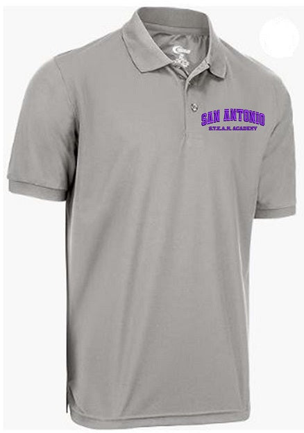 YOUTH UNISEX SHORT SLEEVE DRI FIT POLO W/LOGO (5TH GRADE)