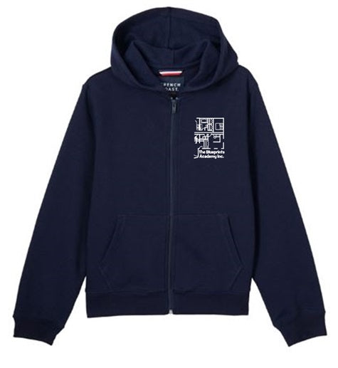 YOUTH UNISEX FULL ZIP FLEECE HOODIE