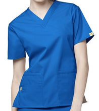 Load image into Gallery viewer, LADY FIT V NECK SCRUB TOP