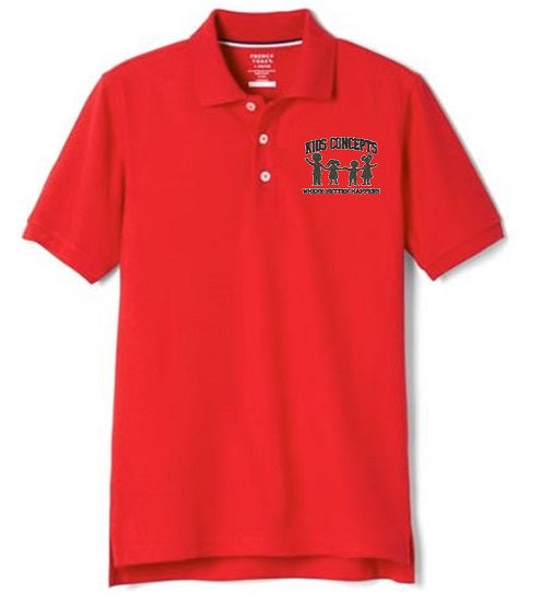 BOYS SHORT SLEEVE COTTON POLO W/LOGO