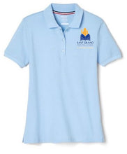 Load image into Gallery viewer, GIRLS SHORT SLEEVE POLO W/LOGO (KINDER - 5TH GRADE)