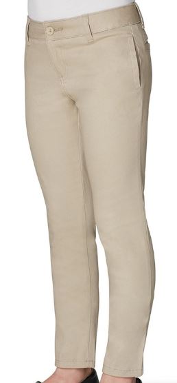 GIRLS STRETCH TWILL SKINNY PANT (MIDDLE SCHOOL ONLY)