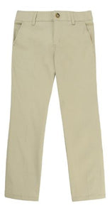 GIRLS STRETCH TWILL STRAIGHT LEG PANT