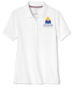 GIRLS SHORT SLEEVE POLO W/LOGO (MIDDLE SCHOOL ONLY)