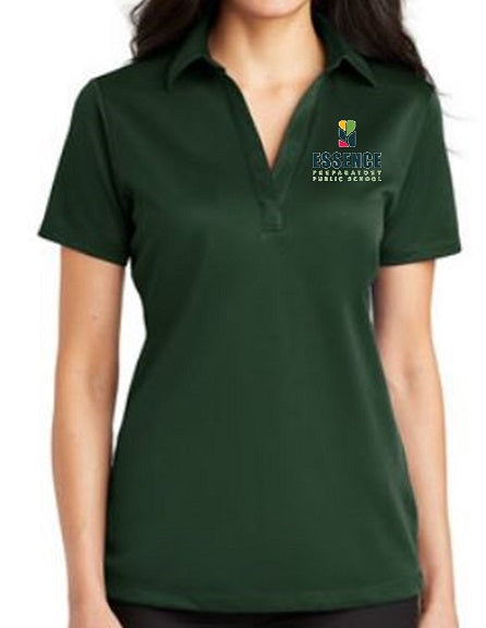 LADIES SILK TOUCH PERFORMANCE POLO W/LOGO (STAFF ONLY)