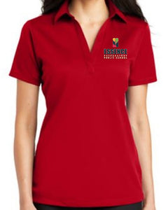 LADIES SILK TOUCH PERFORMANCE POLO W/LOGO (STAFF ONLY)