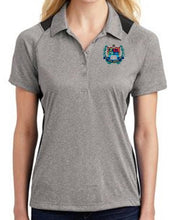 Load image into Gallery viewer, LADIES HEATHER COLORBLOCK CONTENDER POLO W/LOGO