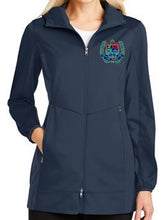 Load image into Gallery viewer, LADIES ACTIVE HOODED SOFTSHELL JACKET W/LOGO