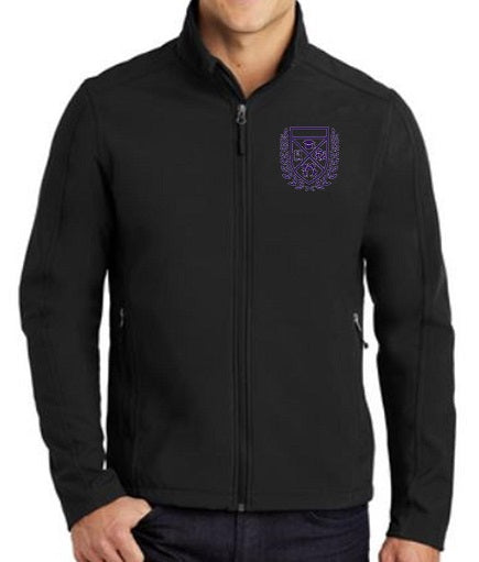 MENS SOFT SHELL JACKET W/LOGO