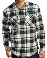 Load image into Gallery viewer, MENS PLAID FLANNEL SHIRT W/LOGO