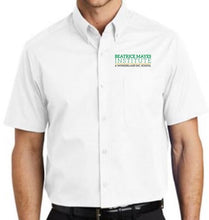 Load image into Gallery viewer, MENS SHORT SLEEVE OXFORD W/LOGO (BEATRICE MAYES INSTITUTE STAFF)