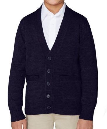 boys v neck cardigan